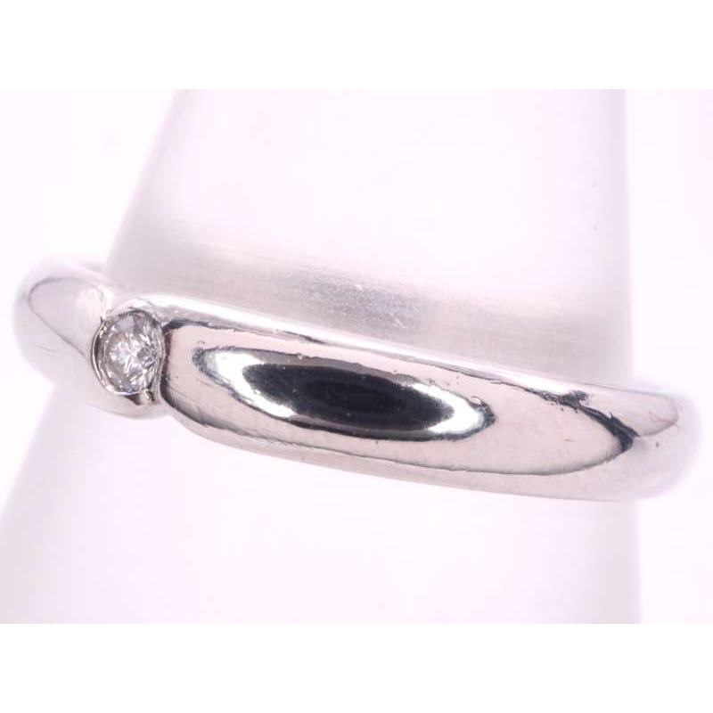 CELINE セリーヌ ダイヤ0.02ct デザイン リング9号 pt900