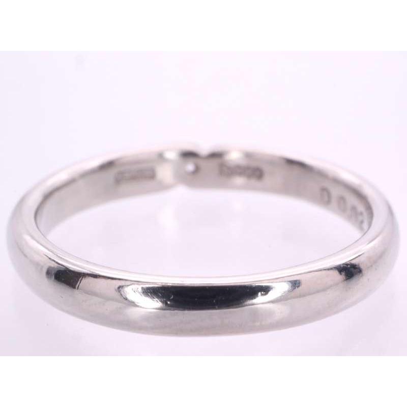 CELINE セリーヌ ダイヤ0.02ct デザイン リング9号 pt900