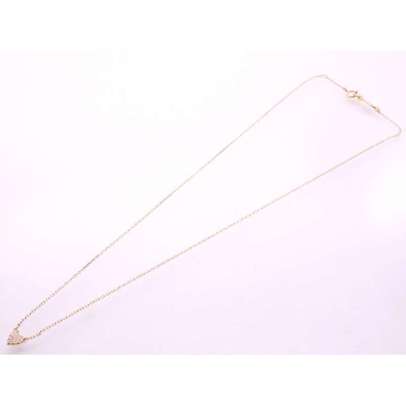 AHKAH アーカー 美品 パヴェダイヤ0.05ct ハートネックレス AHKAH アーカー 美品 パヴェダイヤ0.05ct ハートネックレス