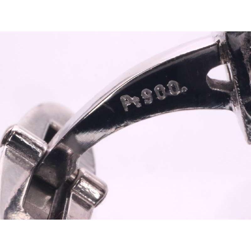 ダイヤ MK風デザイン カフスボタン pt900 プラチナ : 親切な 玉や質店
