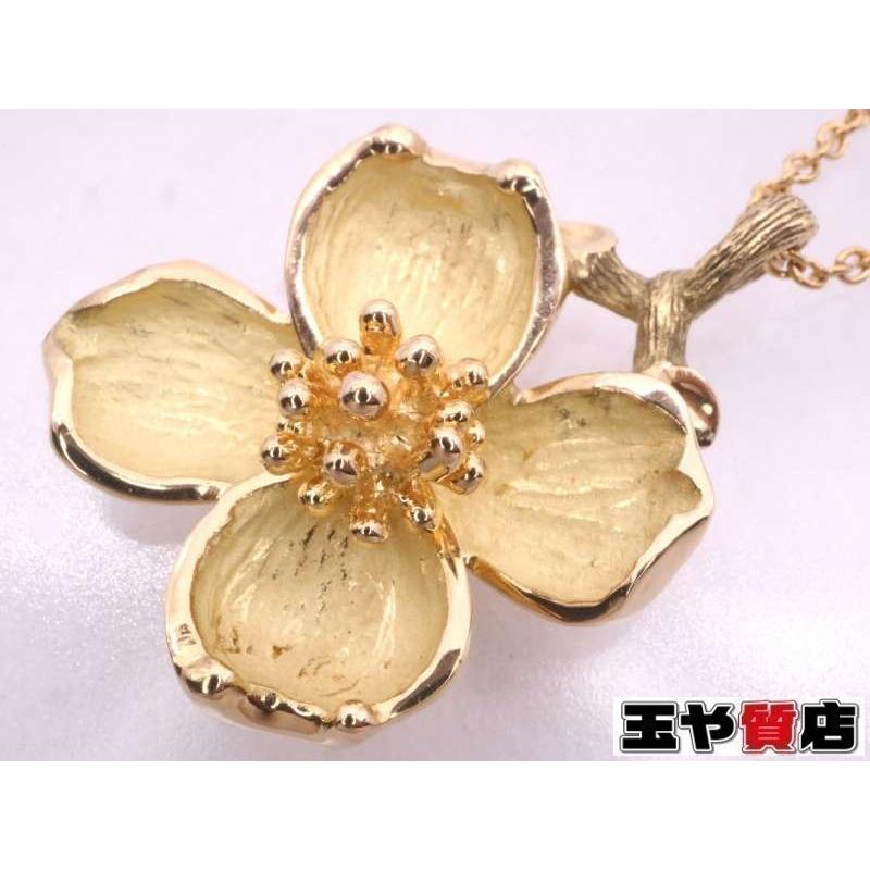 TIFFANY&Co.（ティファニー） フラワーネックレス 750 K18YG イエロー
