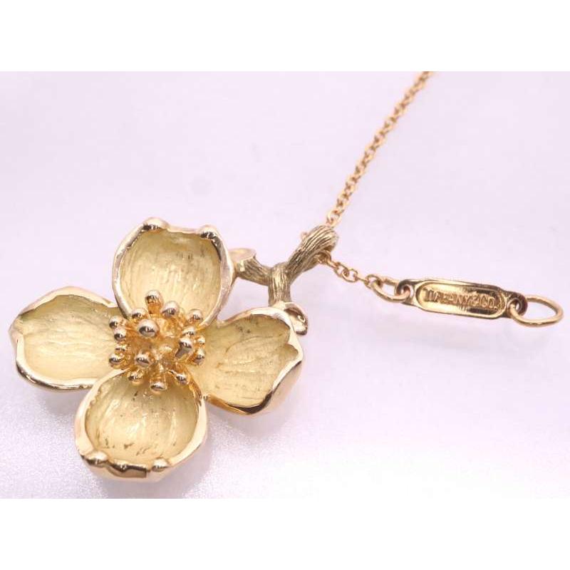 TIFFANY&Co.（ティファニー） フラワーネックレス 750 K18YG イエロー