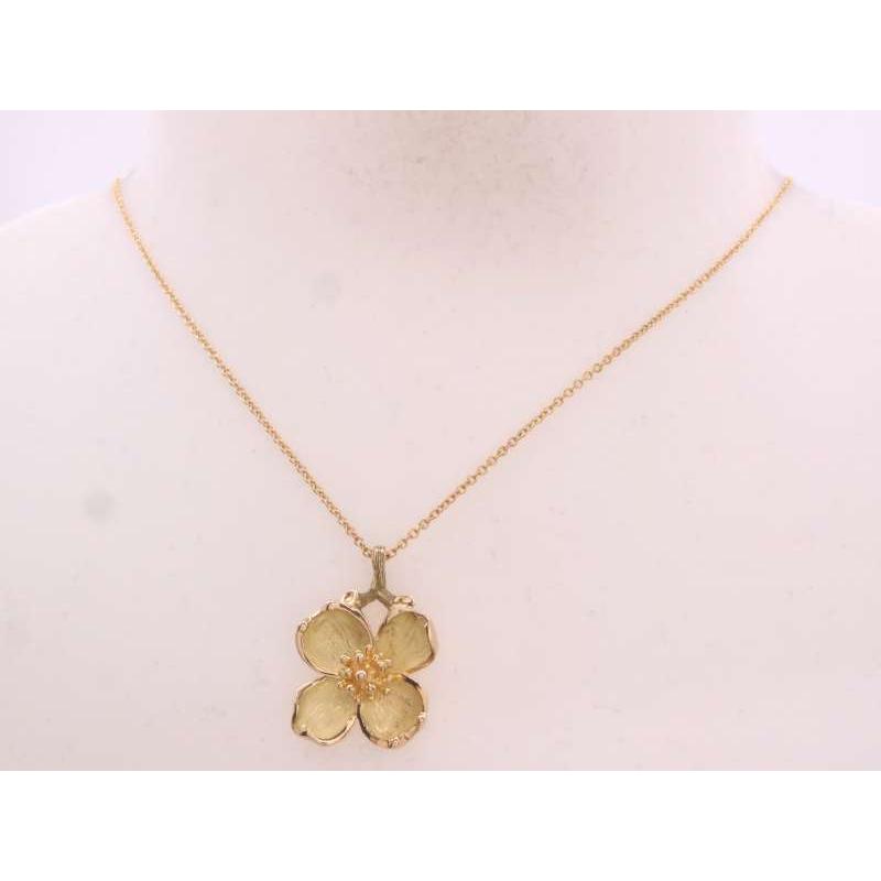 TIFFANY&Co.（ティファニー） フラワーネックレス 750 K18YG イエロー