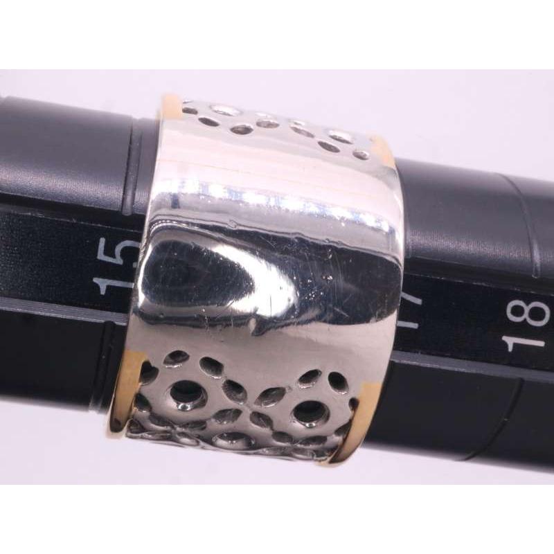 アレキサンドライト0.39ct ダイヤ0.39ct デザインリング 16号 pt900 K18YG プラチナ イエローゴールド 鑑別書付_8