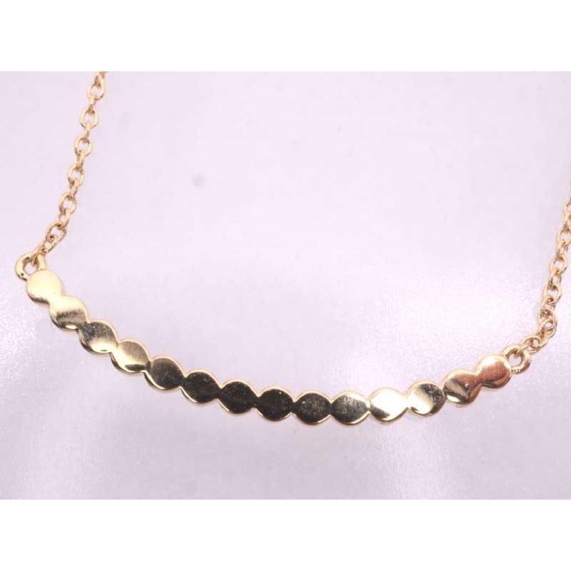 AHKAH（アーカー） ビリーブユー ダイヤ0.07ct ネックレス AU750 K18YG 
