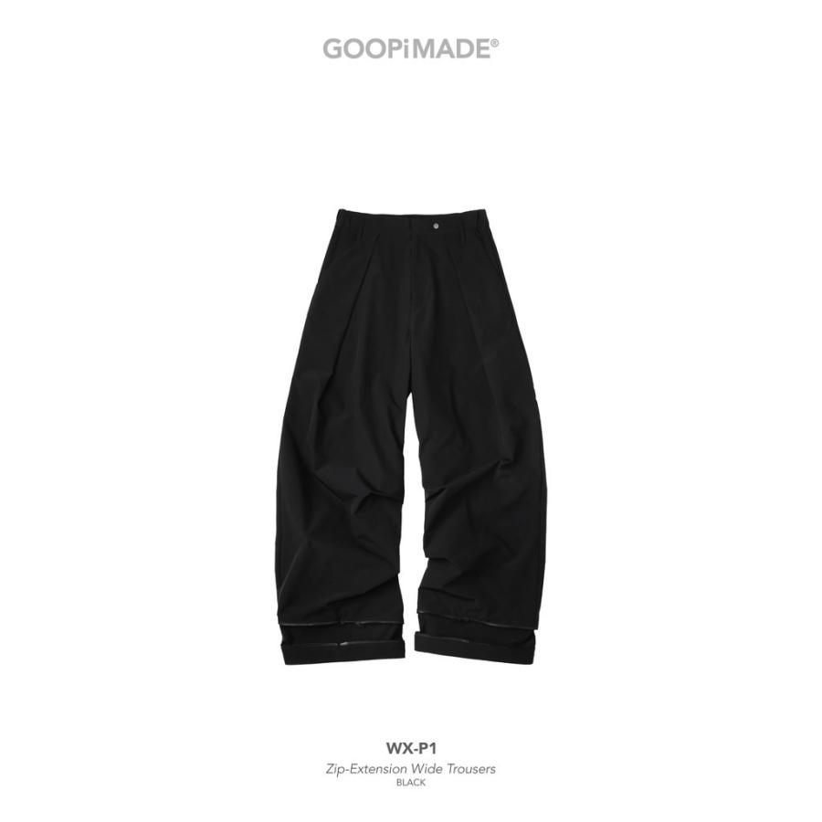 グーピーメイド WX-P1 Zip-Extentsion Wide Trousers #Black [GOOPI