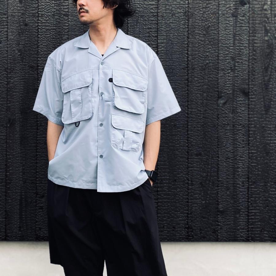 ダイワピア39 TECH MULTI TOOL POCKET SHIRT S/S SOLID #ICEBLUE [BE