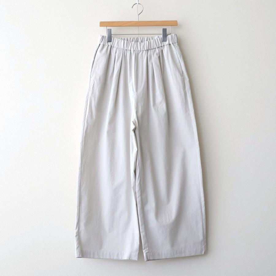 メゾンドソイル COTTON/LINEN DYED WEATHER 2TUCK WIDE EASY PANTS