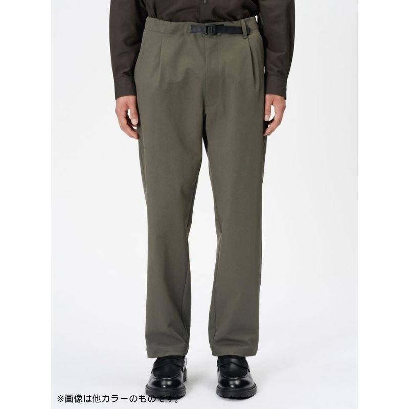 One Tuck Tapered Stretch Pants #BK [GL75177] ワンタックテーパード