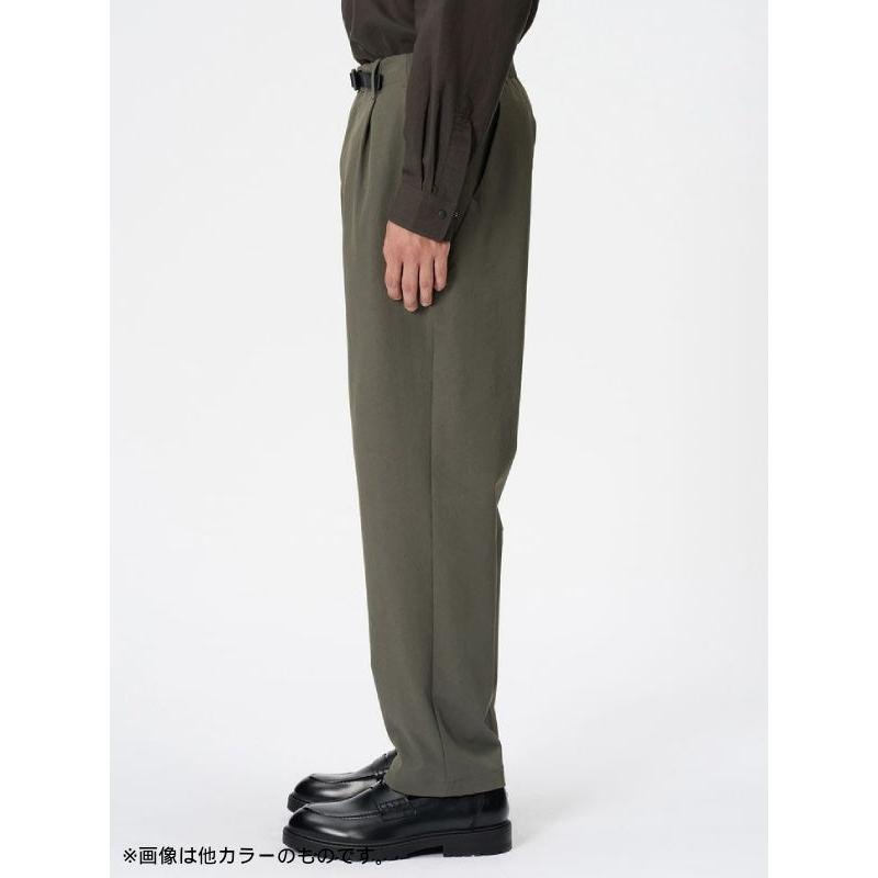One Tuck Tapered Stretch Pants #BK [GL75177] ワンタックテーパード