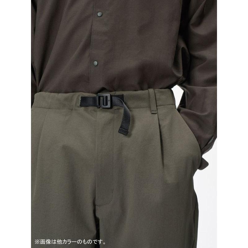 One Tuck Tapered Stretch Pants #BK [GL75177] ワンタックテーパード