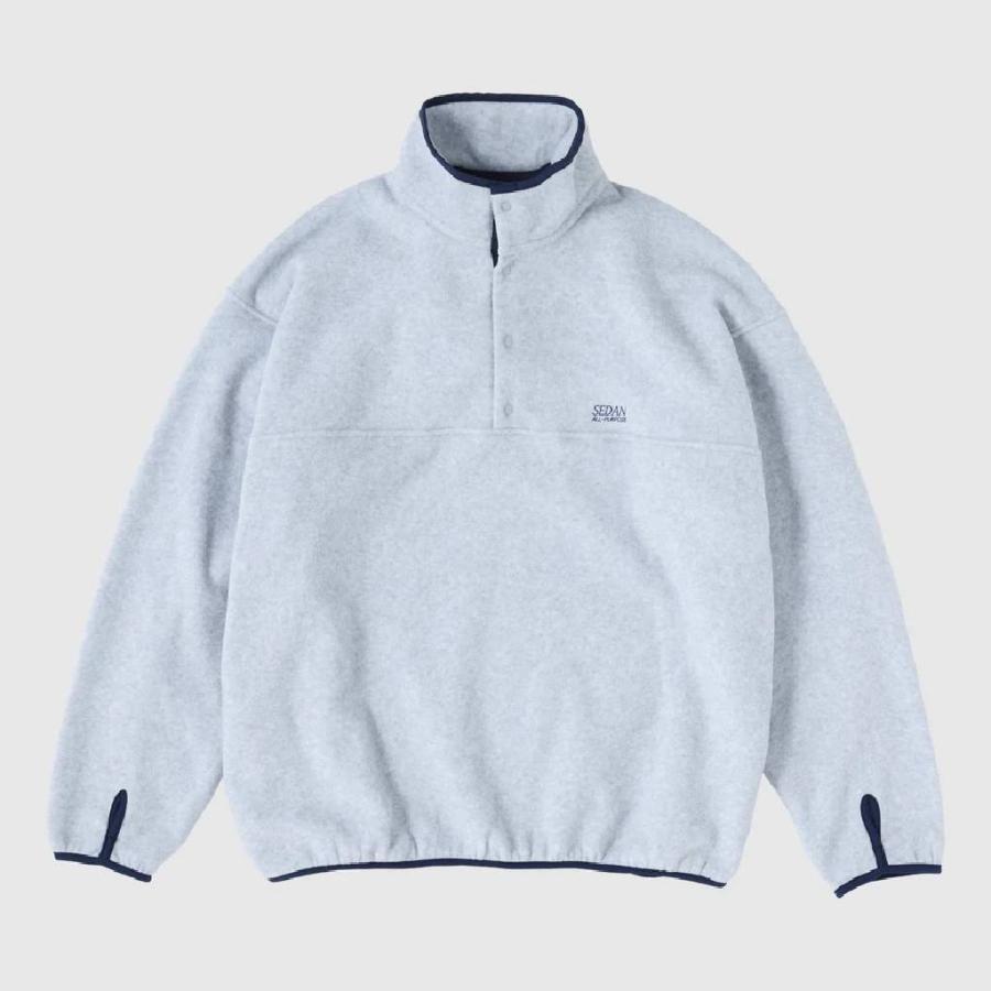 セダンオールパーパス Fleece Snap Pullover #Ash [SD25F-CT11] メンズ