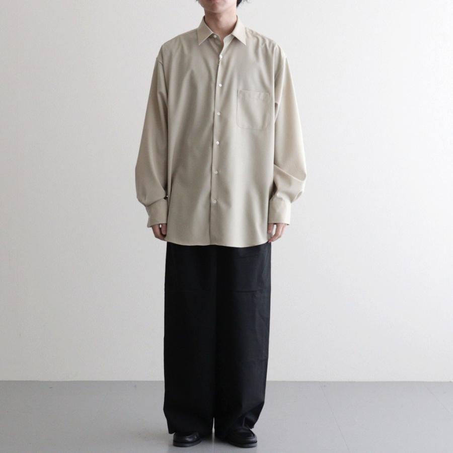 マーカウェア TRIPLE PLEATED WIDE TROUSERS #BLACK [A26A15PT03C] メンズ パンツ MARKAWAREの画像