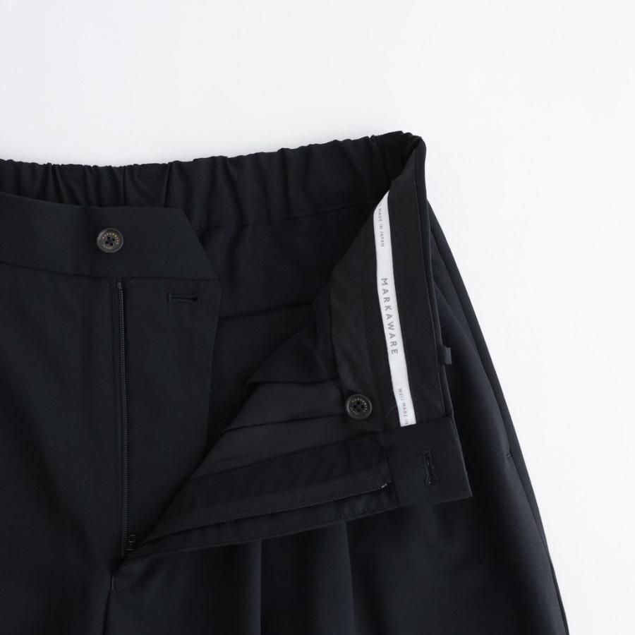 マーカウェア TRIPLE PLEATED WIDE TROUSERS #BLACK [A26A15PT03C] メンズ パンツ MARKAWAREの画像