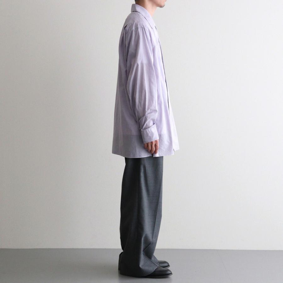 マーカウェア ITALIAN OPEN COLLAR SHIRT #LAVENDER [A26A23SH03C] MARKAWAREの画像