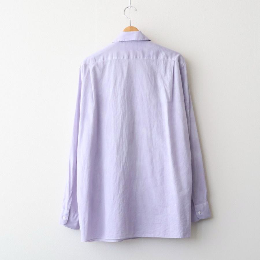 マーカウェア ITALIAN OPEN COLLAR SHIRT #LAVENDER [A26A23SH03C] MARKAWAREの画像