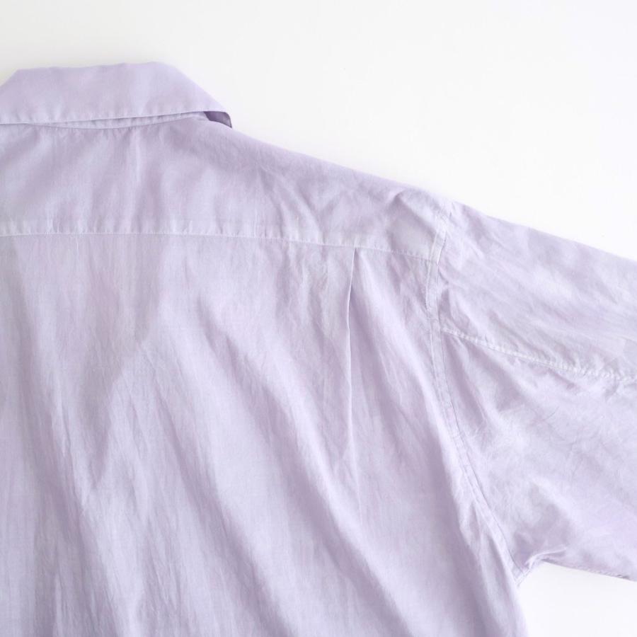 マーカウェア ITALIAN OPEN COLLAR SHIRT #LAVENDER [A26A23SH03C] MARKAWAREの画像