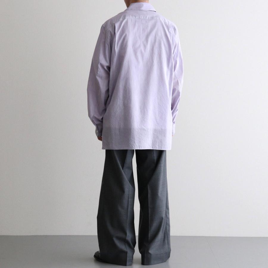 マーカウェア ITALIAN OPEN COLLAR SHIRT #LAVENDER [A26A23SH03C] MARKAWAREの画像