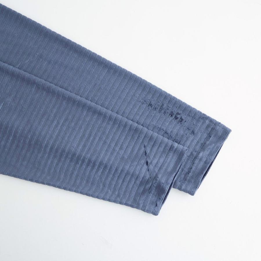 アンスクリア Velour Border Long Sleeve Tee #BLUE [I26SS-CUT13