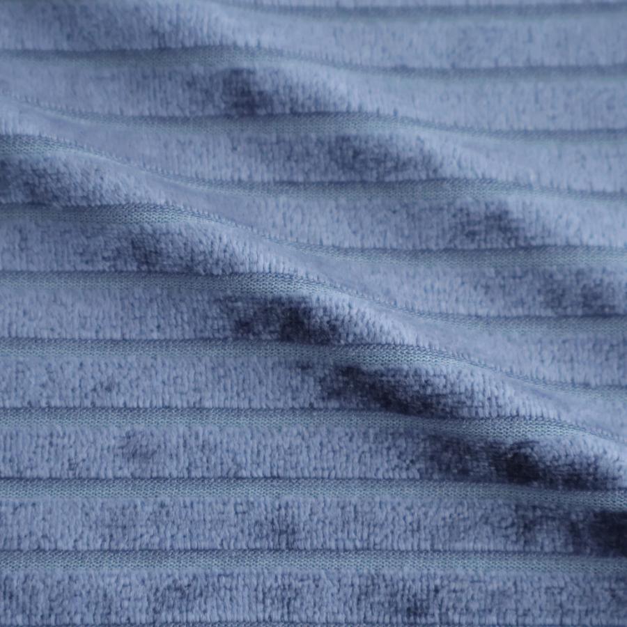 アンスクリア Velour Border Long Sleeve Tee #BLUE [I26SS-CUT13