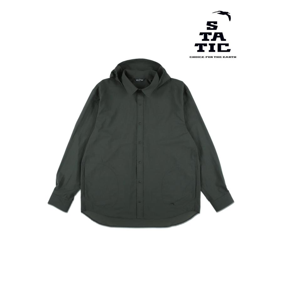 Merced River Hood Shirts #Off Black [35202] マーセドリバー フード シャツ　STATIC スタティック　ユニセックス トップス シャツ フード アウトドア