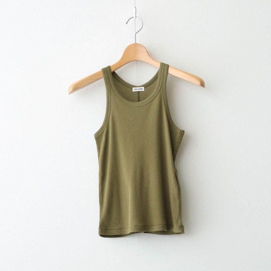 アンスクリア Gauze Teleco Tank Top #KHAKI [I26SS-CUT1] F