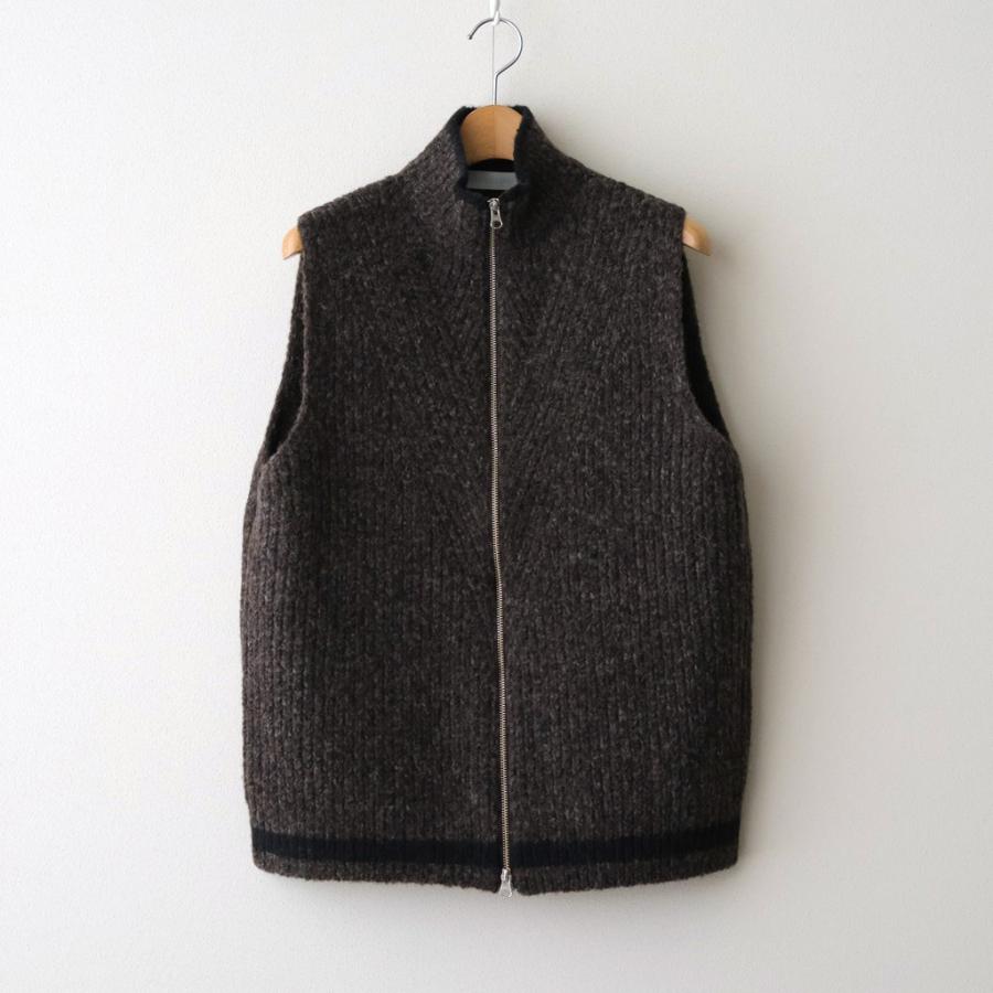 アシードンクラウド Blushed knit vest #Dark brown [252804] ユニ