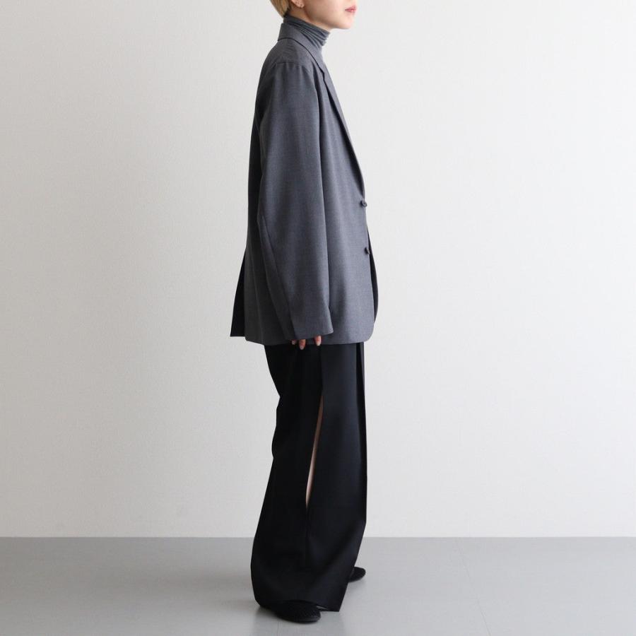 エイトン WOOL TROPICAL TAILORED JACKET #TOP GRAY [JKAGCW0700] 2 レディース アウター ATONの画像