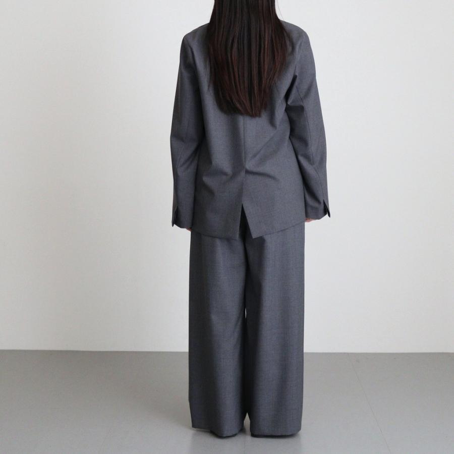 エイトン WOOL TROPICAL TAILORED JACKET #TOP GRAY [JKAGCW0700] 2 レディース アウター ATONの画像