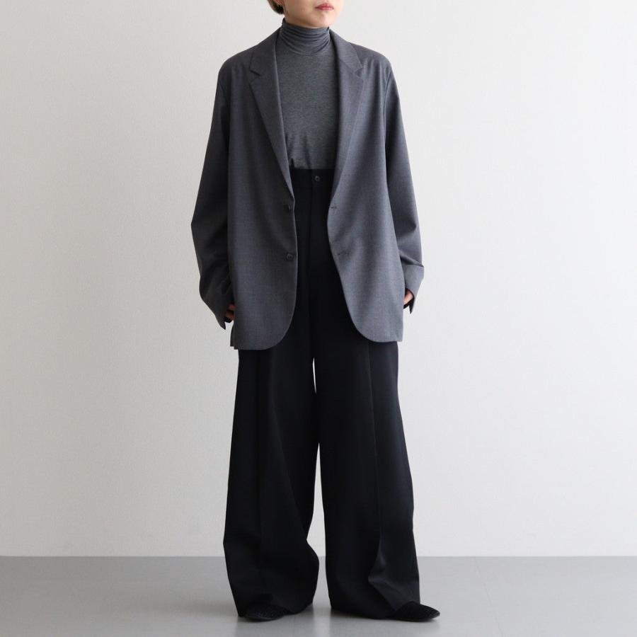 エイトン WOOL TROPICAL TAILORED JACKET #TOP GRAY [JKAGCW0700] 2 レディース アウター ATONの画像