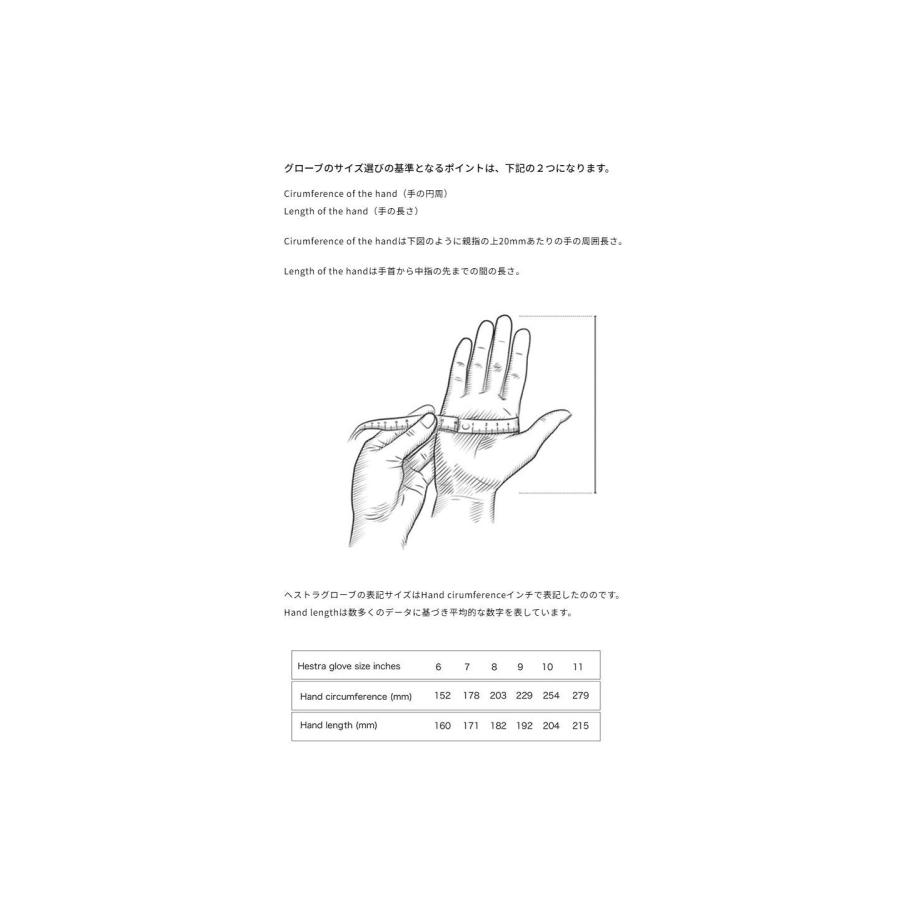 Topo 3-Finger #Navy/Brown [33872]　HESTRAヘストラ　グローブ ユニセックス スリーフィンガー 山羊皮革_5