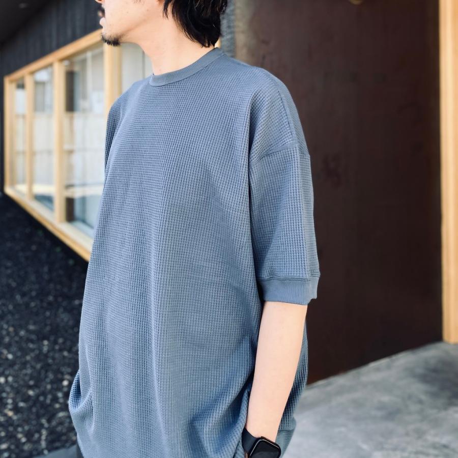 DAIWA PIER39 ワッフル Tシャツ BE-33026 M×2本 ダイワピア39 TECH THERMAL CREW S/S #SMOKE BLUE [BE-33026] DAIWA