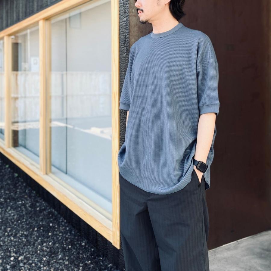 DAIWA PIER39 ワッフル Tシャツ BE-33026 M×2本 ダイワピア39 TECH THERMAL CREW S/S #SMOKE BLUE [BE-33026] DAIWA