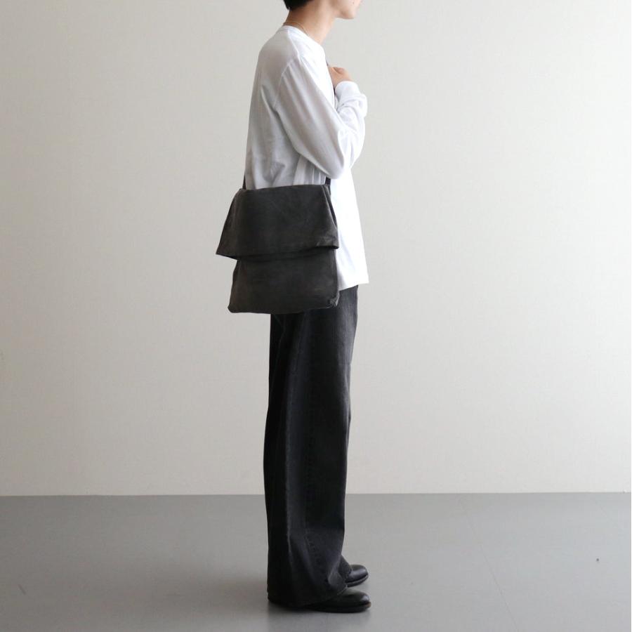 エンダースキーマ pig flap shoulder bag big #dark gray [ur-rb-pfb
