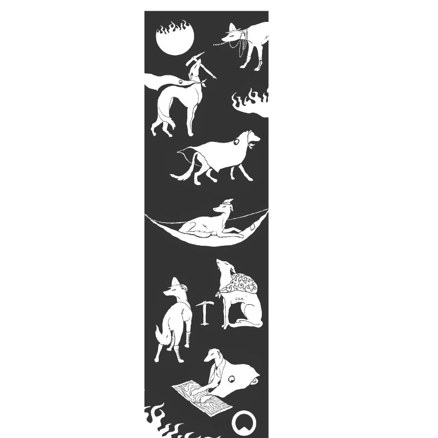 クビマキ - ニホンオオカミ #スミイロ [43066] クビマキ - ニホンオオカミ AXESQUIN アクシーズクイン ネックゲイターの画像