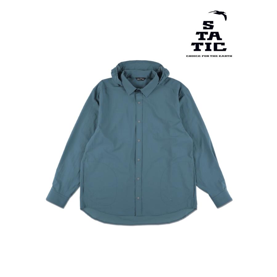 Merced River Hood Shirts #Blue Slate [35202] マーセドリバー フード シャツ　STATIC スタティック　ユニセックス トップス シャツ フード アウトドア