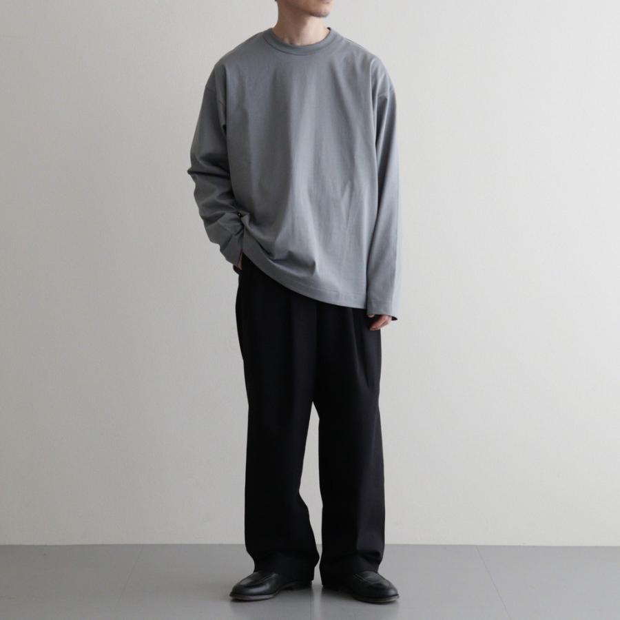 マーカウェア DOUBLE PLEATED EASY TROUSERS #NAVY [A26A93PT02C] メンズ パンツ MARKAWAREの画像