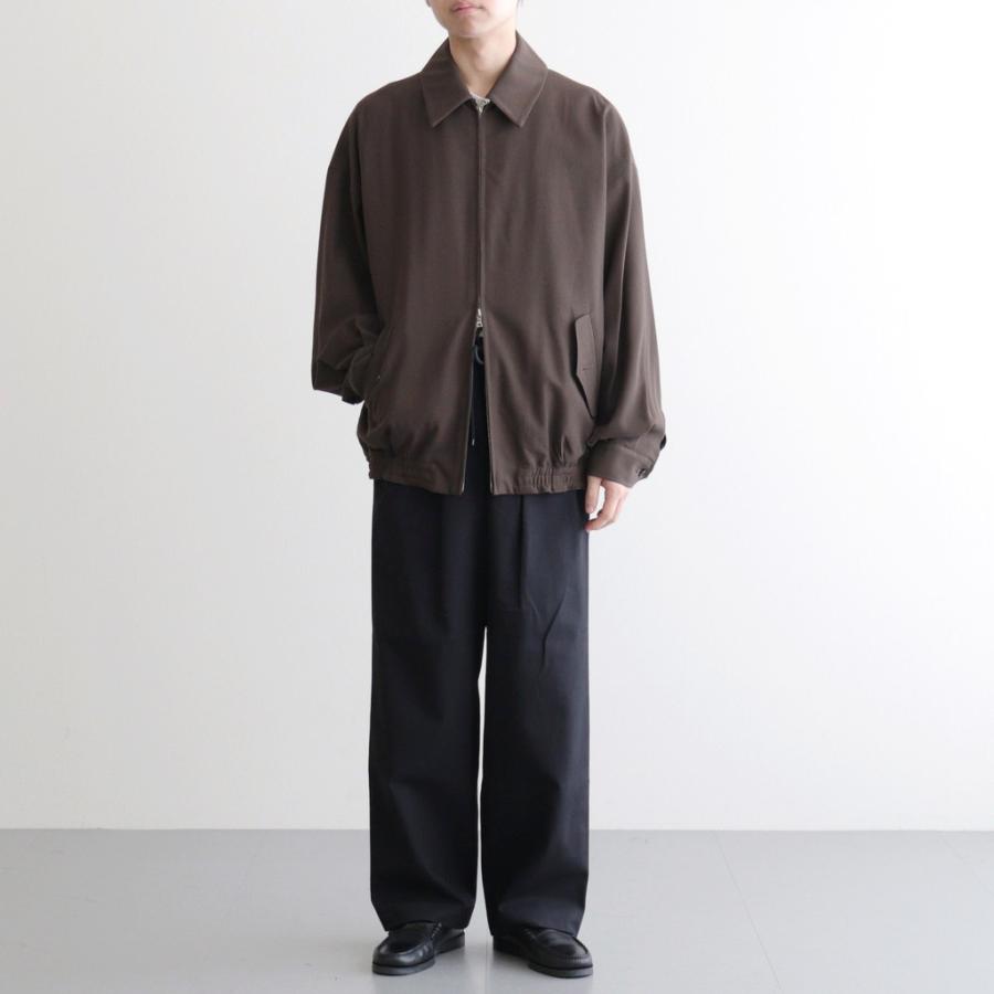 マーカウェア DOUBLE PLEATED EASY TROUSERS #NAVY [A26A93PT02C] メンズ パンツ MARKAWAREの画像