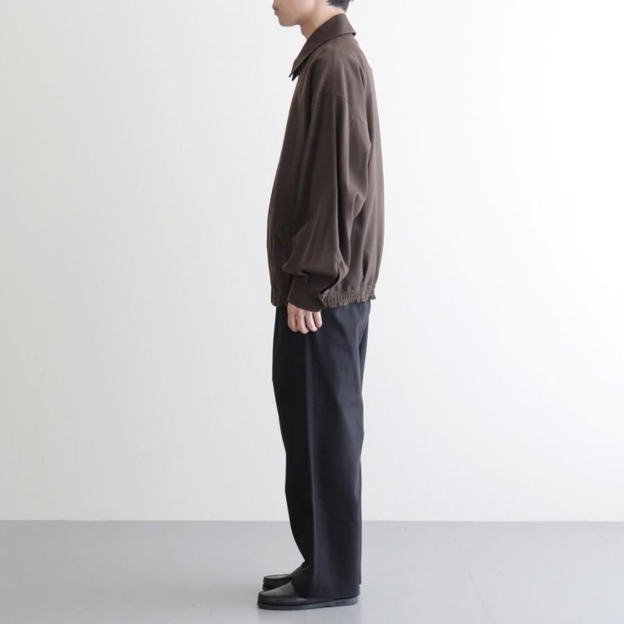 マーカウェア DOUBLE PLEATED EASY TROUSERS #NAVY [A26A93PT02C] メンズ パンツ MARKAWAREの画像