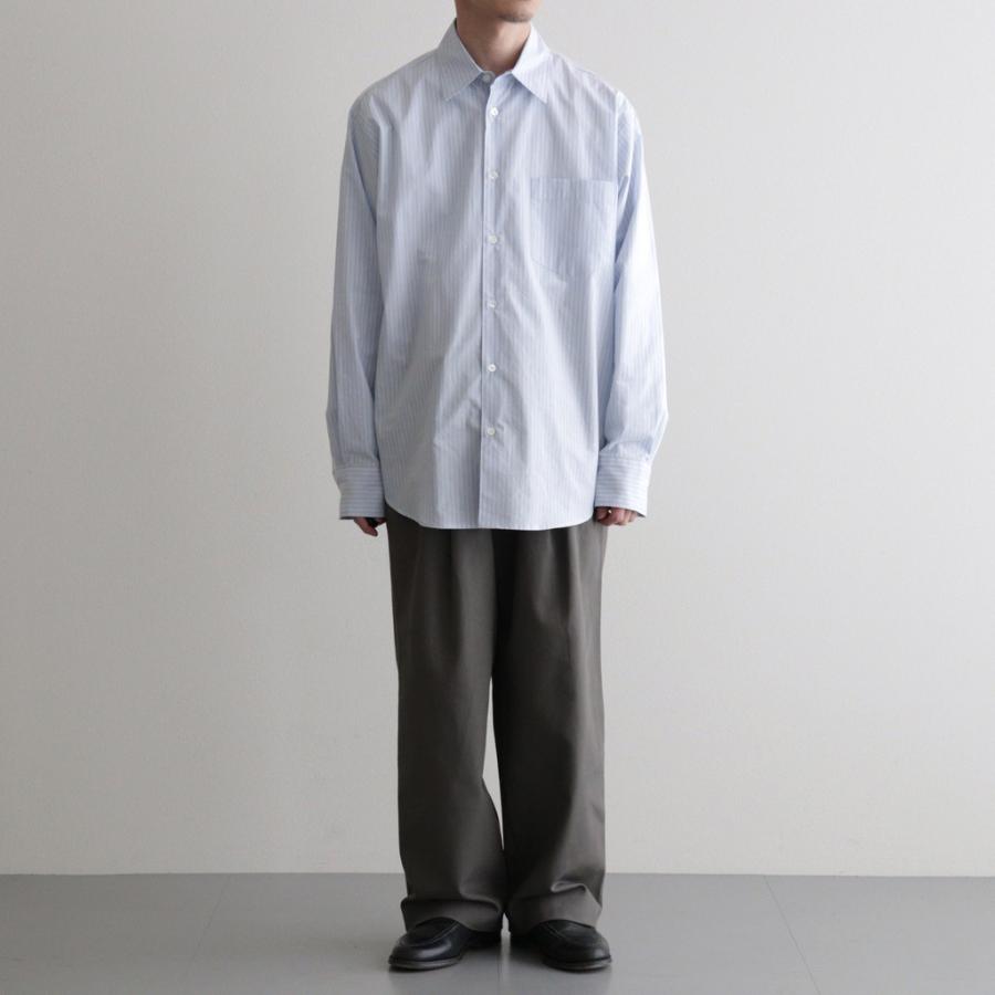 マーカウェア DOUBLE PLEATED EASY TROUSERS #GRAY [A26A93PT02C] メンズ パンツ MARKAWAREの画像