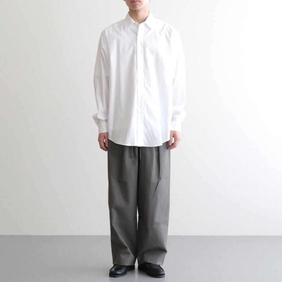 マーカウェア DOUBLE PLEATED EASY TROUSERS #GRAY [A26A93PT02C] メンズ パンツ MARKAWAREの画像