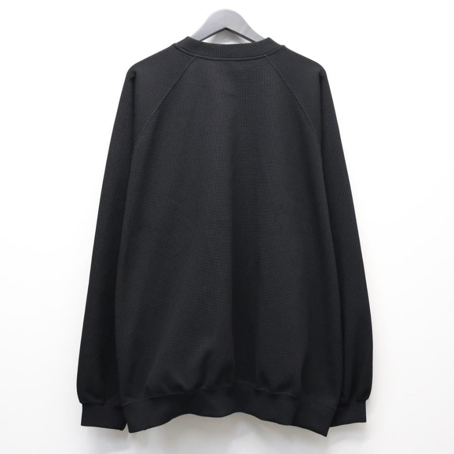 TIGHTBOOTH WAFFLE T-SHIRT ブラック タイトブース WAFFLE CREW KNIT #Black [SS26-SW03] TIGHTBOOTH