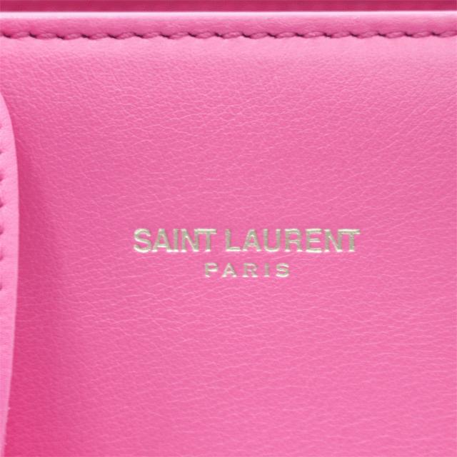 SAINT LAURENT　サンローランサックドジュールミニバッグ　レザー/ピンク｜tamaya0078｜03