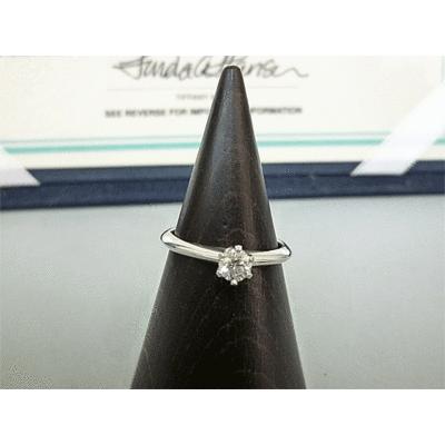 TIFFANY&Co. テイファニー Pt950 ダイヤ指輪 0.23ct 11号 : 有限会社 