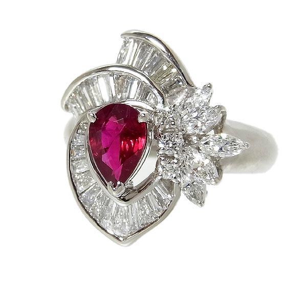 Pt900 ルビー指輪 ルビーリング R 1.02ct D 1.50ct 12.0g 13号 Pt900 ルビー指輪 ルビーリング R 1.02ct D 1.50ct 12.0g 13号