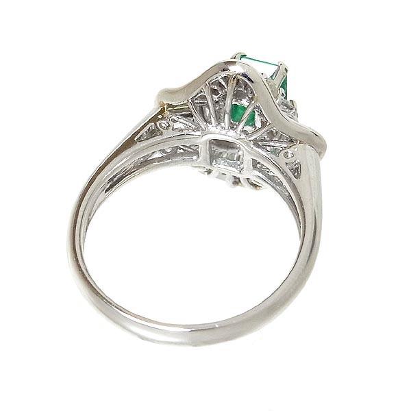 Pt900エメラルド指輪 E:0.53ct D:0.59ct 11.5号 7.2g : 有限会社玉屋  