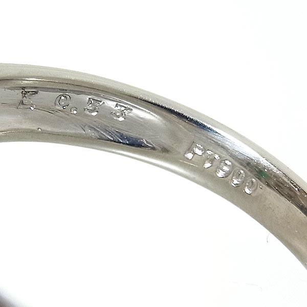 Pt900エメラルド指輪 E:0.53ct D:0.59ct 11.5号 7.2g : 有限会社玉屋 