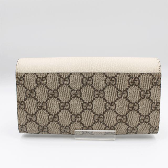 GUCCI GUUCI グッチ GGスプリーム コンチネンタルウォレット ベージュ 
