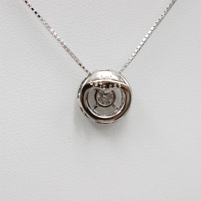 Pt850/Pt900ネックレス ダイヤペンダント付きネックレス D0.27ct 0.27 