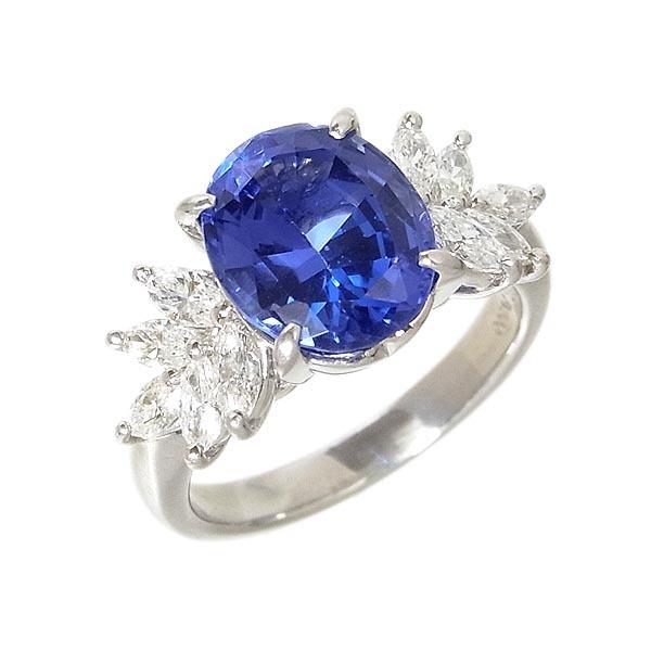 Pt900タンザナイト指輪 TN:4.48ct D：0.95ct 9.4g 14号 : 有限会社玉屋 